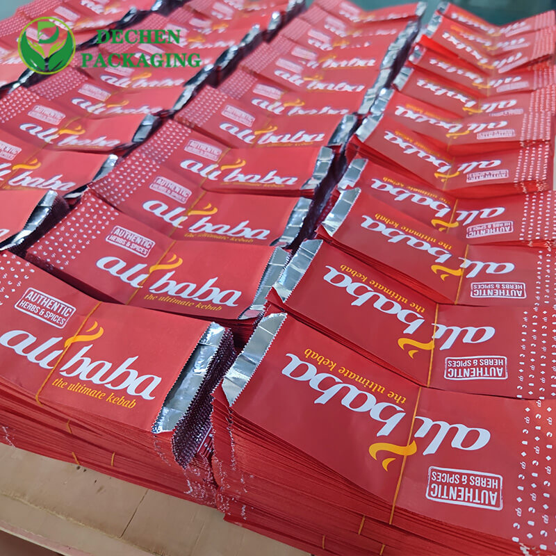 שקית אריזה מרופדת בנייר כסף שקיות כפולות צ'יפס